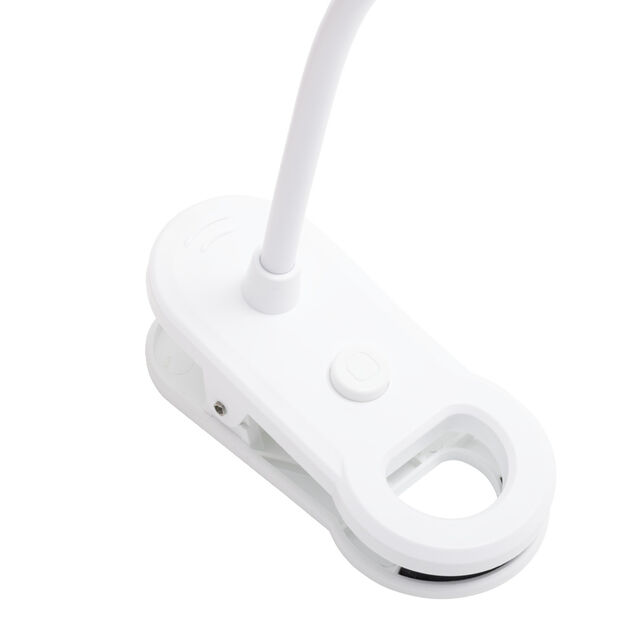 Lampe de lecture flexible &agrave; clip en m&eacute;tal LED USB 10x8xH31,5cm (4 mod&egrave;les)