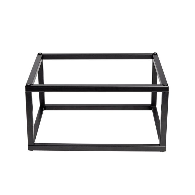 Pieds pour meuble Box Cube m&eacute;tal noir H17,5cm