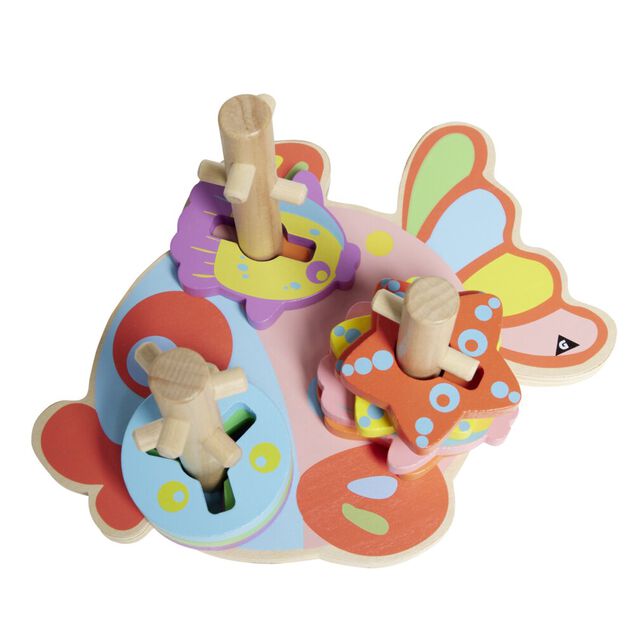 Jeu d'&eacute;veil Empil'&ocirc; type Montessori en bois