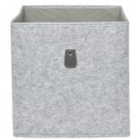 Pani&egrave;re Box Cube 31x29x31cm feutrine gris