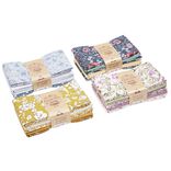 Lot de 5 coupons de tissu romance 100% coton 55x45cm