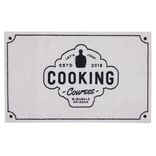 Tapis de cuisine antid&eacute;rapant absorbant inscription Cooking 80x50cm