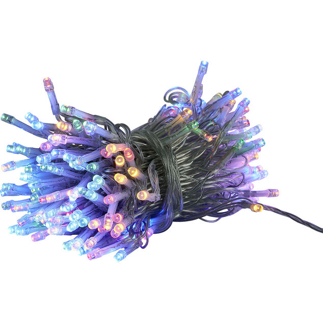 Guirlande Solaire 400 LED multicolore clignotant fixe 40 m