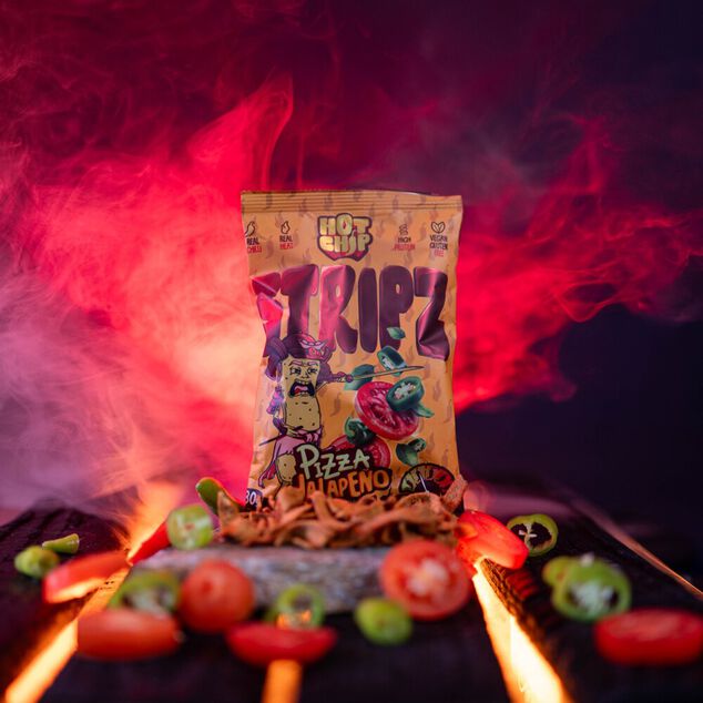 Chips piquantes Hot Chip saveur piment jalape&ntilde;o bruschetta 80gr