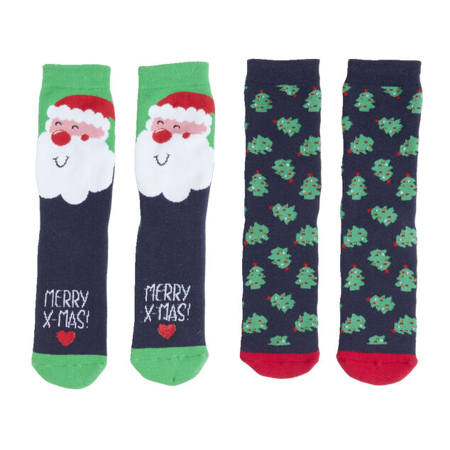 Lot de 2 paires de chaussettes de No&euml;l 36/41