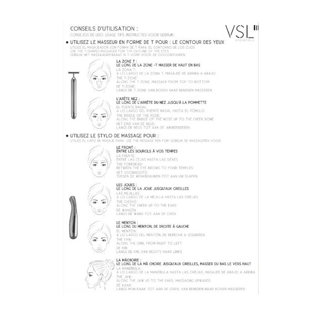 Set massage visage par microvibration x2