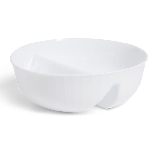 Bol à 2 compartiments 18x18xH5,5cm - 2 coloris