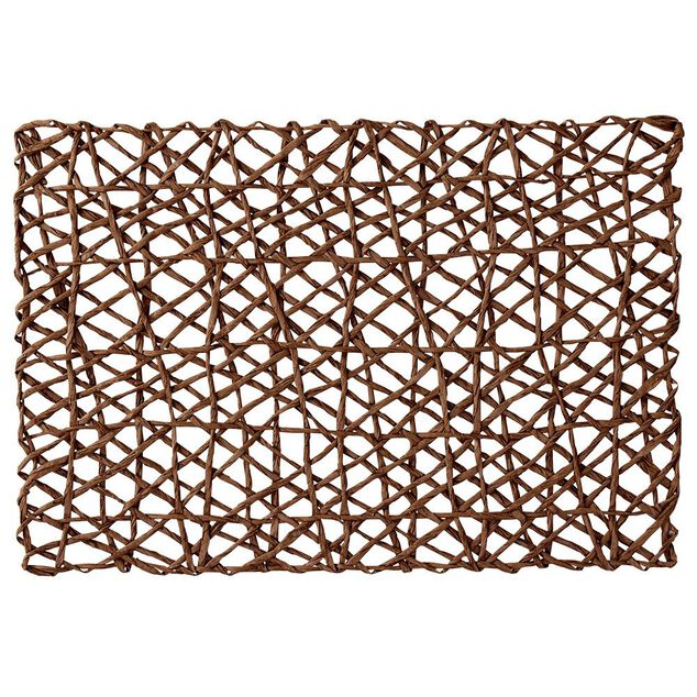 Set de table rectangulaire filaire marron