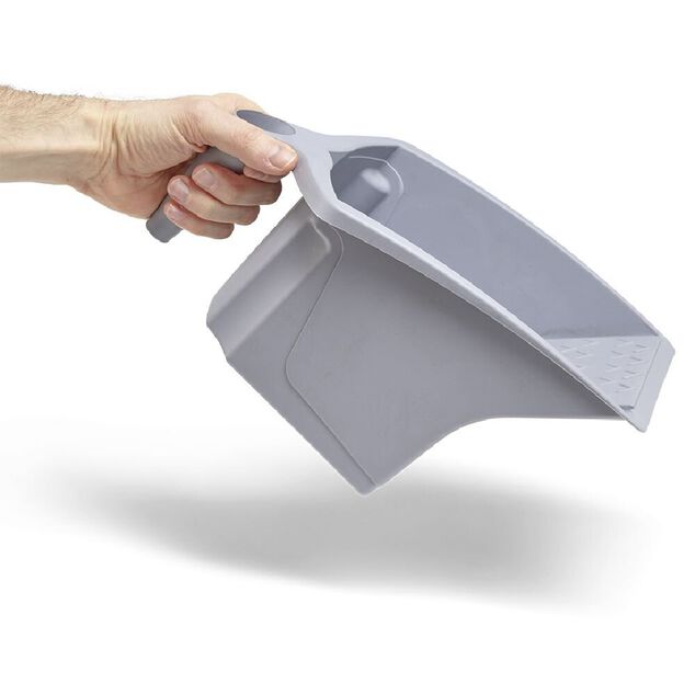 Bac &agrave; peinture avec poign&eacute;e plastique gris