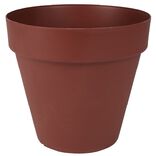 Cache pot rond plastique 10L &Oslash;28xH26cm rouge