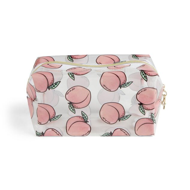 Trousse cosm&eacute;tique transparente &agrave; motifs - 3 mod&egrave;les