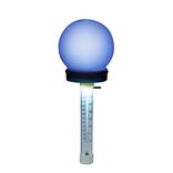 Thermom&egrave;tre piscine solaire boule lumineuse changement de couleur &Oslash;8xH23cm
