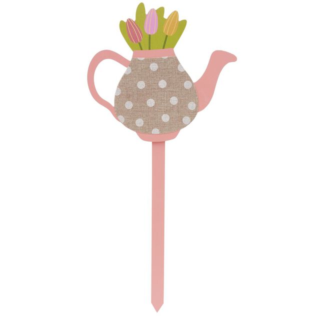 D&eacute;coration &agrave; planter pique motif printanier H71cm (3 mod&egrave;les)