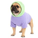 Sweat &agrave; capuche pour chien violet - Taille L
