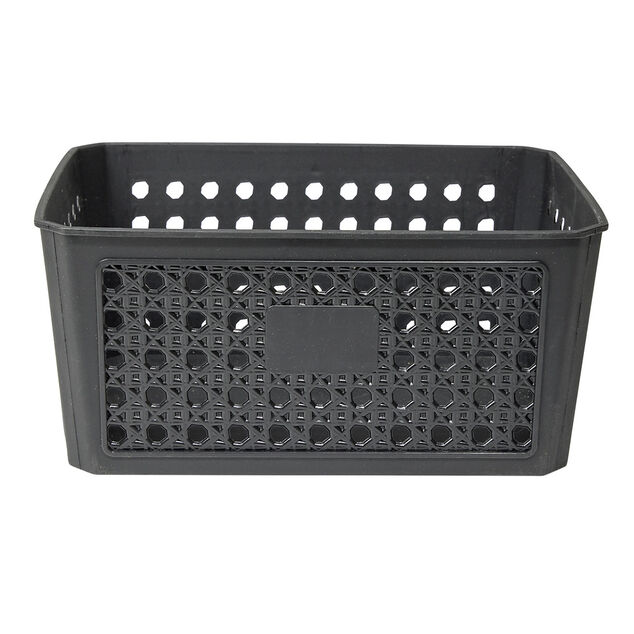 Panière de rangement plastique 21x16xH10cm (3 modèles)