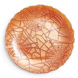 Assiette &agrave; dessert en verre orange &Oslash;21cm