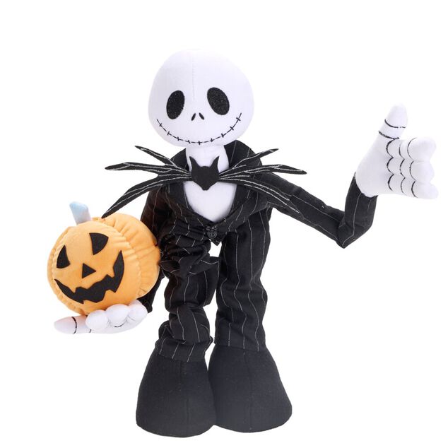 Figurine &agrave; poser Halloween Disney Mr Jack jambes extensibles H68cm (2 mod&egrave;les)