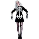 D&eacute;guisement femme robe squelette Halloween taille L
