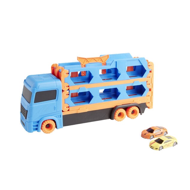 Ensemble camion et ses deux voitures