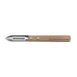 &Eacute;plucheur inox manche h&ecirc;tre