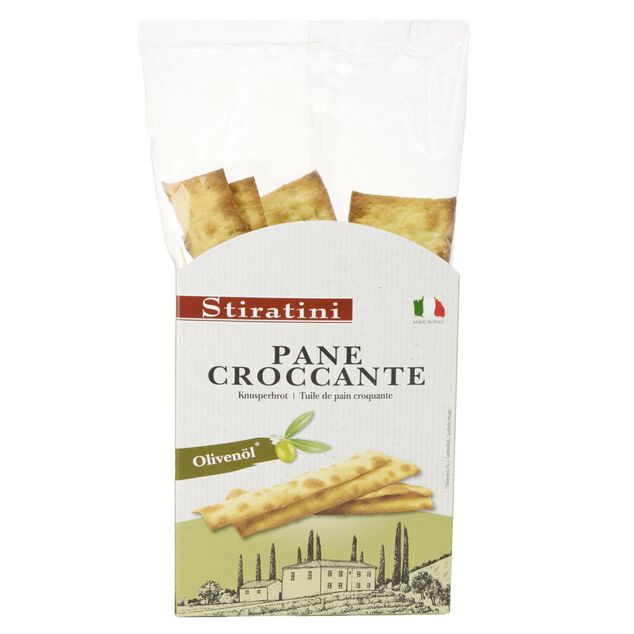 Bandes pain croustillant &agrave; l'huile d'olive 140gr