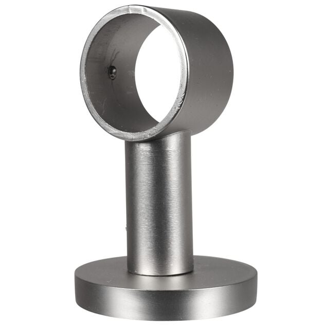 Support plafond pour tringle gris m&eacute;tal