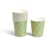 Lot de 10 gobelets en carton 25cl Ø7,5xH15cm