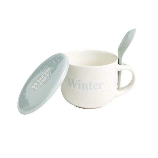 Bol jumbo 62cl avec cuill&egrave;re et couvercle winter