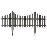 Bordure de jardin &agrave; planter plastique blanc L60xH32cm