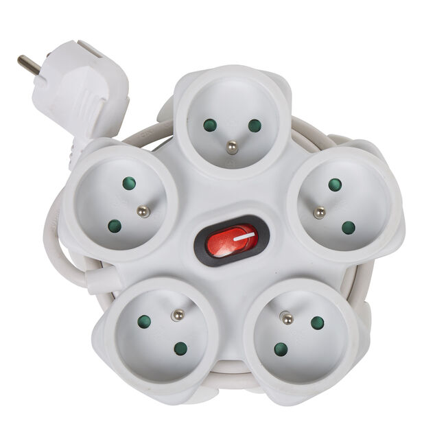 Bloc multiprise &eacute;toile 5 prises