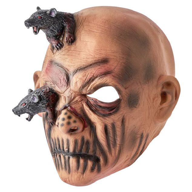 Masque adulte Halloween souris zombie en latex