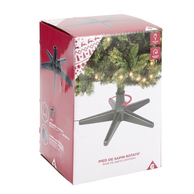 Pied de sapin rotatif et électrique H20,5cm