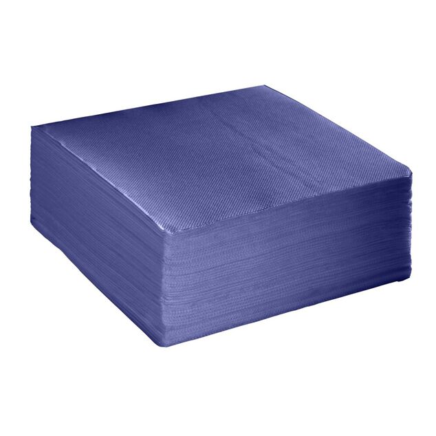 Serviette papier carr&eacute; Bleu nuit x40