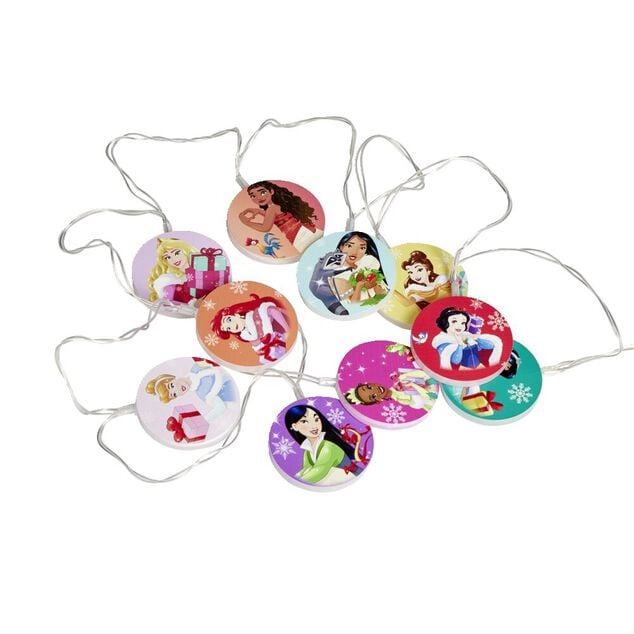 Guirlande lumineuse No&euml;l Princesses Disney 10LED blanc froid 1,4m