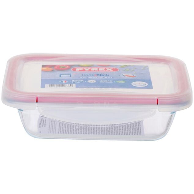 Bo&icirc;te de conservation Pyrex Cook Click 800ml 20x15xH5cm