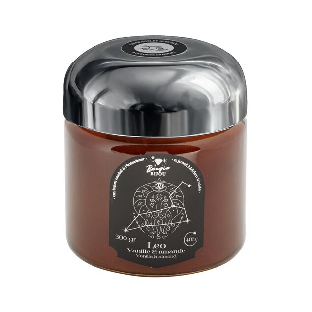 Bougie bijoux bracelet astrologie argent&eacute; verre parfum&eacute;e &Oslash;8xH10,5cm (12 mod&egrave;les)