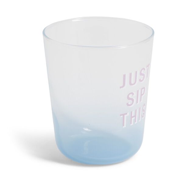 Verre color&eacute; avec message 315ml