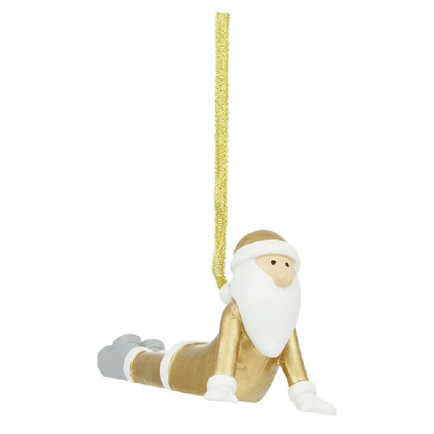 D&eacute;coration P&egrave;re No&euml;l Yoga &agrave; suspendre