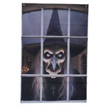 Rideau de porte Halloween d&eacute;cor effrayant polyester 80x120cm (2 mod&egrave;les)