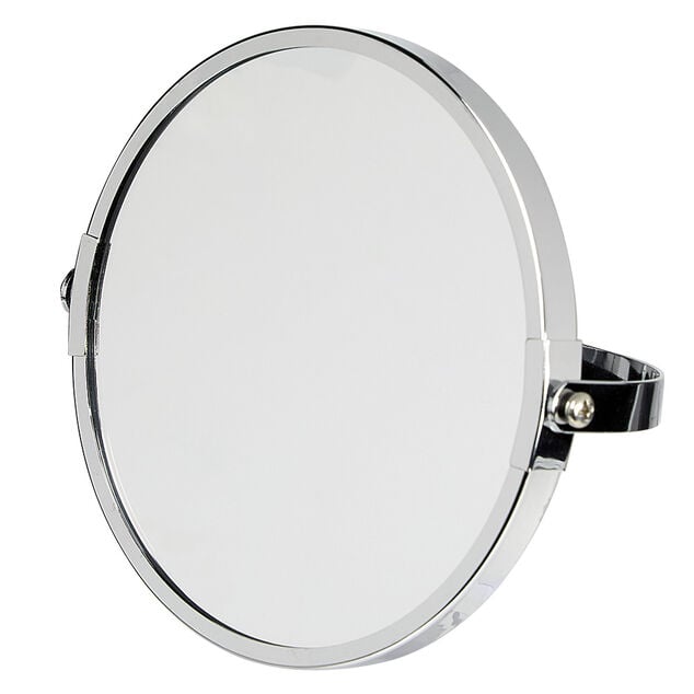 Miroir rond &agrave; poser m&eacute;tal esprit r&eacute;tro noir