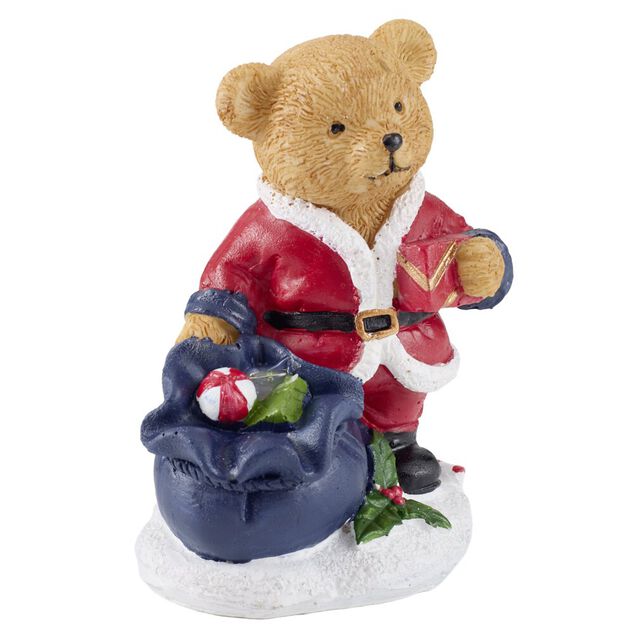 Ours d&eacute;coratif No&euml;l lumineux LED H10cm (2 mod&egrave;les)