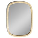 Miroir forme organique rectangulaire en bois 37x50cm