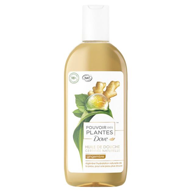 Huile de douche Dove Gingembre 250 ml