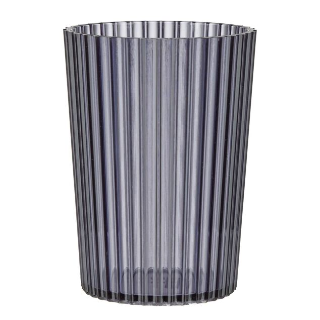 Accessoires salle de bain x5 plastique noir transparent