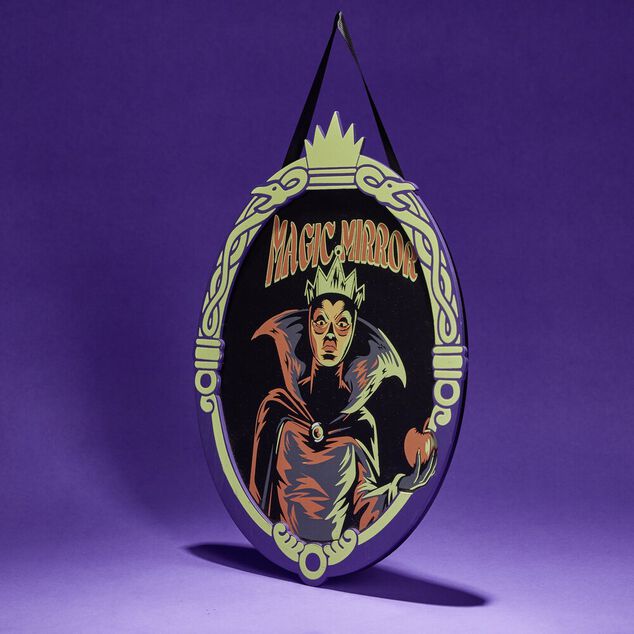 D&eacute;coration &agrave; suspendre Disney Mal&eacute;fique miroir magique 23,5xh22cm