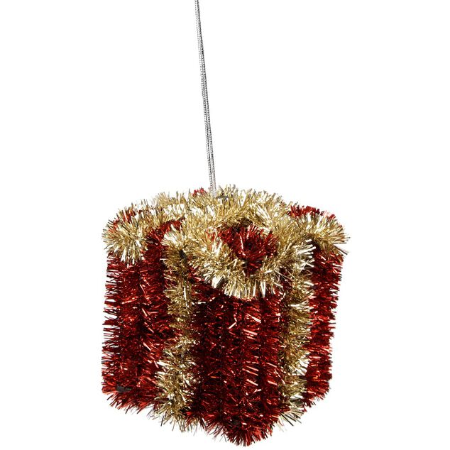 Suspension forme paquet cadeau d&eacute;cor guirlande