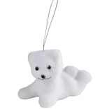 Suspension de Noël forme ours blanc