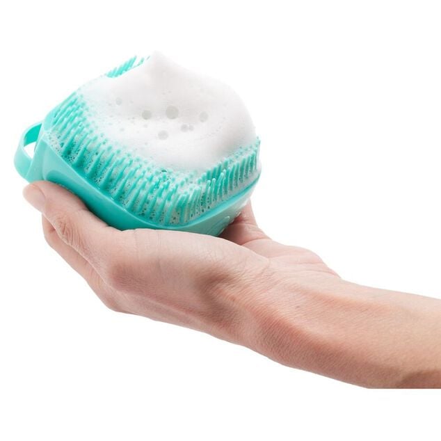 Brosse de nettoyage silicone avec r&eacute;servoir (3 mod&egrave;les)