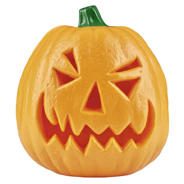 Lampe Halloween &agrave; LED forme citrouille orange &agrave; poser