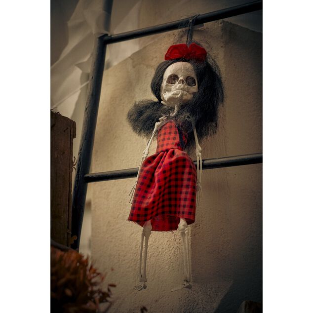 Poup&eacute;e Halloween squelette &agrave; suspendre H44cm (2 mod&egrave;les)
